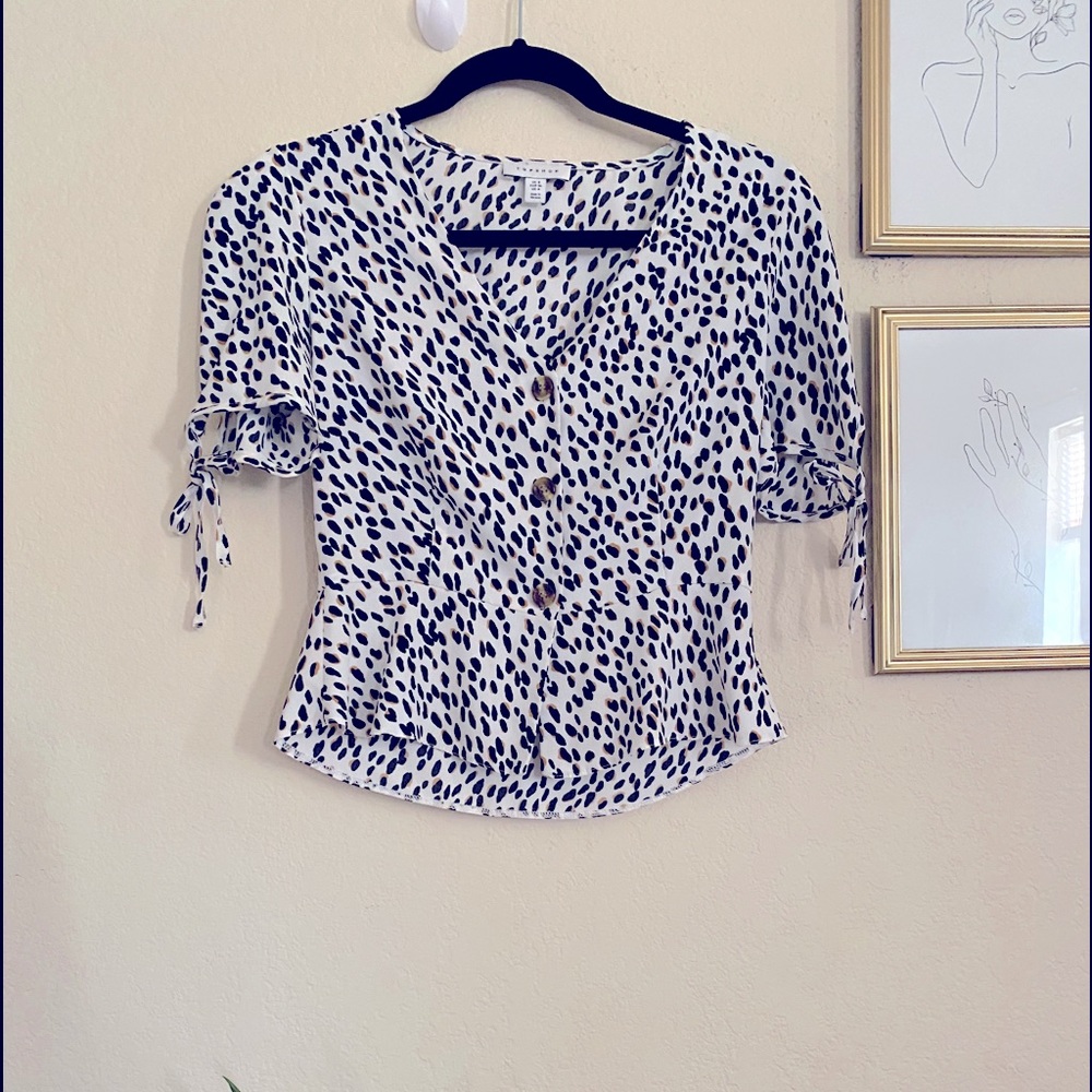 Topshop, Animal print top